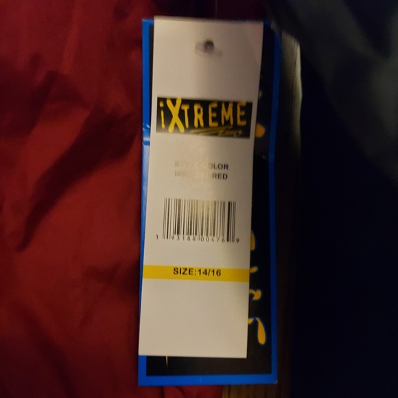 3/$25 NWT Youth Boys Size 14/16 IXTreme hoodie windbreaker Red&Black. - Picture 3 of 8